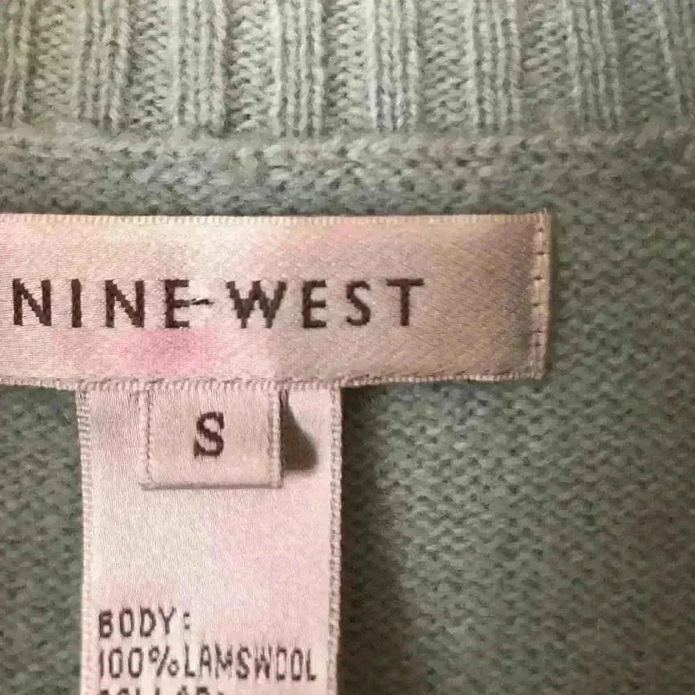 Nine West Lamswool Blue Sweater S - Picture 6 of 6